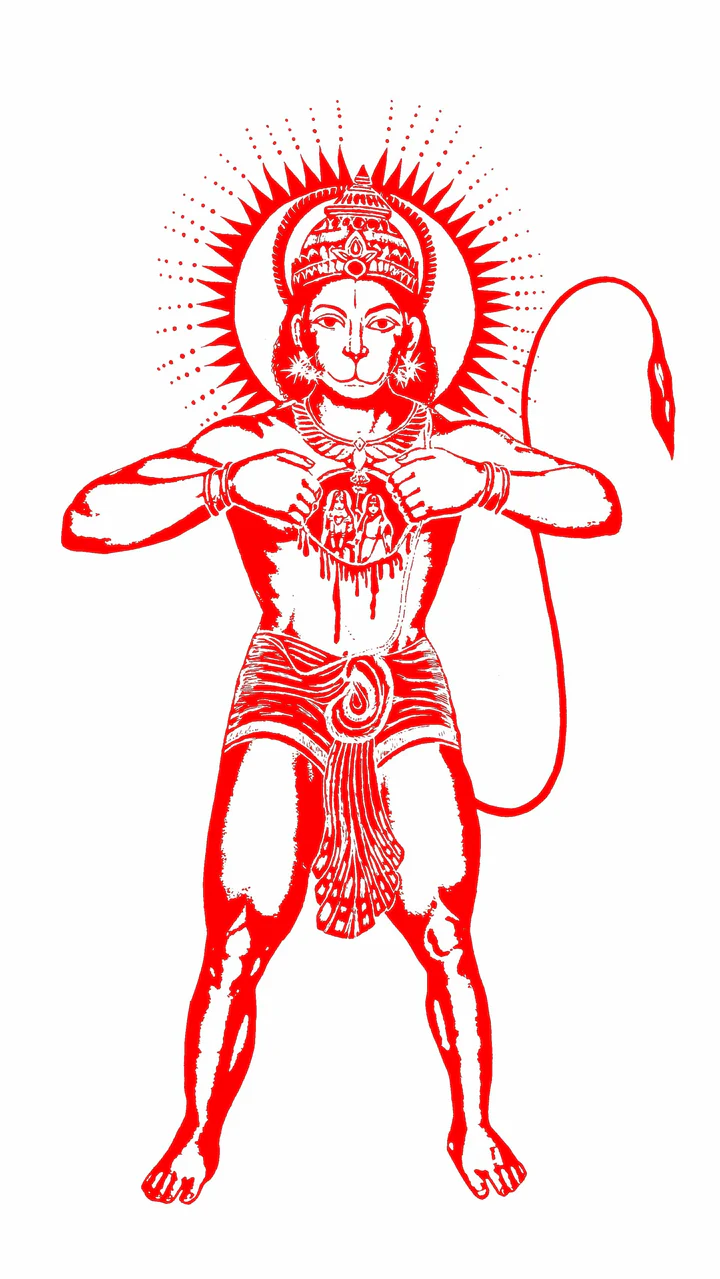 standing hanuman
